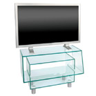 FurnitureToday Glass plasma stand on wheels 59177