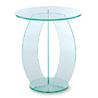 FurnitureToday Glass round occasional table 59738