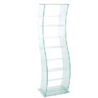 FurnitureToday Glass video and dvd S-shaped stand 