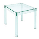 Glass vienna lamp table