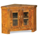 FurnitureToday Granary Acacia Corner TV Unit