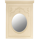 FurnitureToday Gustavian cream painted mirror