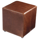 FurnitureToday Halo choco lush leather cube