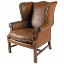 FurnitureToday Halo Downing vintage leather wing chair