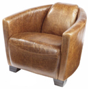 FurnitureToday Halo Lush leather Rocket armchair