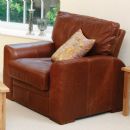 FurnitureToday Halo Soho Choco lush leather armchair