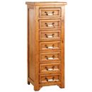 FurnitureToday Hampshire Pine 7 drawer narrow chest