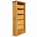 FurnitureToday Hampton Oak 2 drawer Bookcase