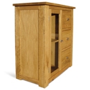 Hampton Oak 3 Drawer Entertainment Unit