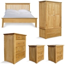 FurnitureToday Hampton Oak Bedroom Set