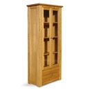 FurnitureToday Hampton Oak Cabinet Display Rack