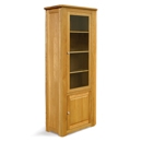 FurnitureToday Hampton Oak Corner Cabinet