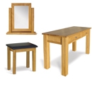 Hampton Oak Dressing Table with Free Mirror &
