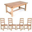 FurnitureToday Hartford Natural Large Dining Set