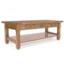 FurnitureToday Hartford Rustic Oak Coffee Table