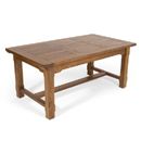 FurnitureToday Hartford Rustic Oak Extension Table
