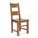 FurnitureToday Hartford Rustic Oak Side Chair