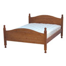 FurnitureToday Haslemere Pine high foot end bed in a lacquer