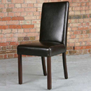 FurnitureToday Havana Brown low back dining chair