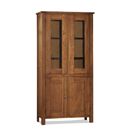 FurnitureToday Havana Dark Oak 4 Door Glazed Bookcase