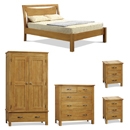 FurnitureToday Havana Light Oak Bedroom Set