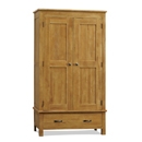 FurnitureToday Havana Light Oak Double Wardrobe