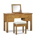 Havana Light Oak Dressing Table Set