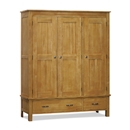 FurnitureToday Havana Light Oak Triple Wardrobe