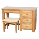 Henley Solid Oak Dressing Table and Stool SPECIAL