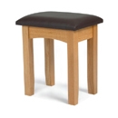 FurnitureToday Hereford Oak Dressing Table Stool