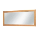 FurnitureToday Hereford Oak Large Wall Mirror
