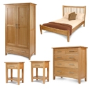 FurnitureToday Hereford Solid Oak Bedroom Set