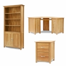 FurnitureToday Home Office Oak Set