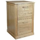 FurnitureToday Hudson Light Oak 2 Drawer Filing Cabinet