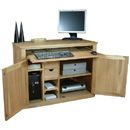 FurnitureToday Hudson Light Oak Hidden Home Office