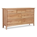 FurnitureToday Hudson Oak 7 Drawer Chest