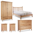 FurnitureToday Hudson Oak Bedroom Set