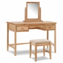FurnitureToday Hudson Oak Dressing Table Set