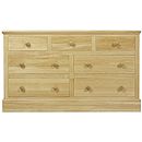 FurnitureToday Hunston oak 3 over 4 chest