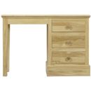 FurnitureToday Hunston oak single pedestal dressing table
