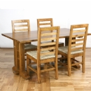 Indy Provence Refectory 4 Rush Seat Chair Dining