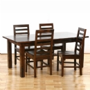 FurnitureToday Indy Tiger 4 Chair Dining Set