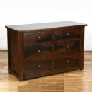 FurnitureToday Indy Tiger Chest of 6 Drawers