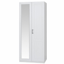 FurnitureToday Infuze Century Robe Two Door Wardrobe with mirror