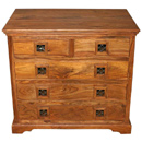 FurnitureToday Jali Block 5 drawer chest