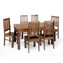 FurnitureToday Jali capsule dark Indian large chunky dining set