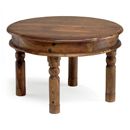 FurnitureToday Jali capsule dark Indian large round coffee table