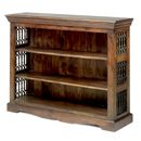 Jali capsule dark Indian low bookcase