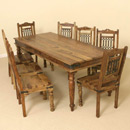 Jali light 200 dining table with 8 chairs