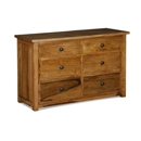 FurnitureToday Java Natural 6 Drawer Chest of Drawers
